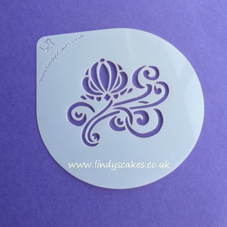 Art Nouveau Flower Cupcake and Cake Stencil - Lindy's (LC202) SKU189465725