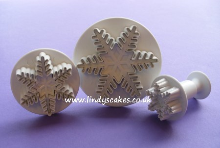 Snowflake Plunger Cutters - set of 3 (PME) SKU18045