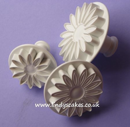 Sunflower, Gerbera and Daisy Cutters - Set of 3 Veined (PME) SKU18051