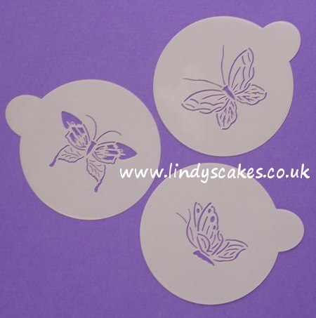 Butterfly Stencils Large Set of 3 (C155) SKU17812