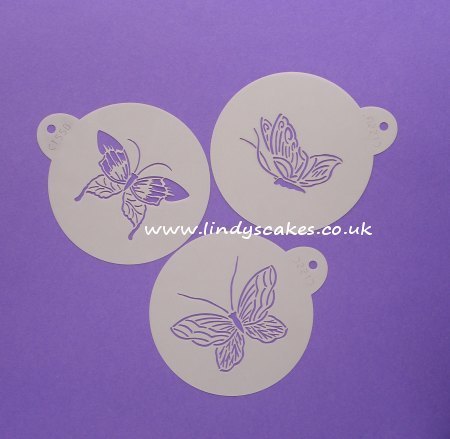 Butterfly Stencils Small Set of 3 (C195) SKU17814