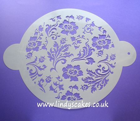 Chic Rose Circle Stencil (C344) SKU17946