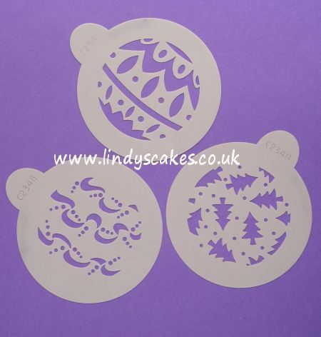 Christmas Bauble Stencil Set - Cookie Top (C234) SKU17817