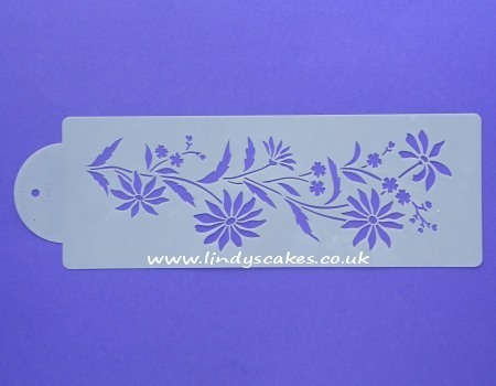 Daisy and Forget-Me-Not Stencil (C547) SKU17962