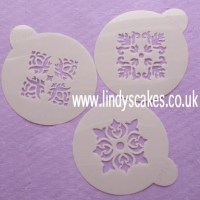 Four Point Rosette Stencil (C326) SKU17824