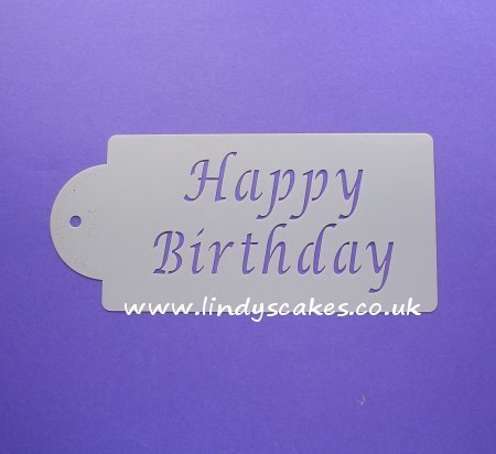 Happy Birthday Stencil (C013) SKU17953