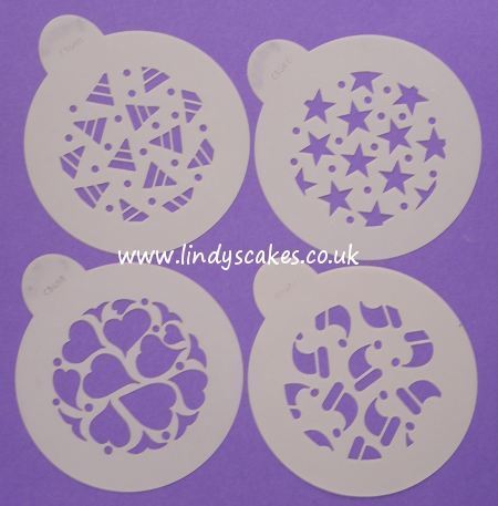 Christmas Holiday Cupcake Top Stencils (C368) SKU17826