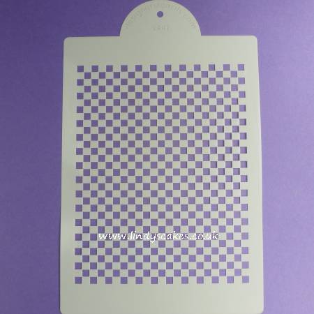 Mini Check Cake and Cookie Stencil (C487) SKU180411