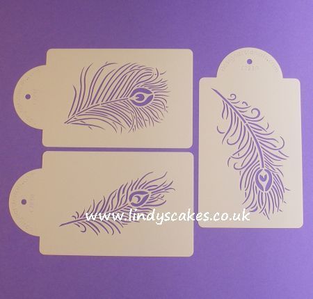 Peacock Feather Stencil Set (C723) SKU18724