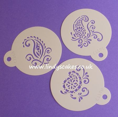 Paisley - Silk Paisley Mini Stencils (C726) SKU178141