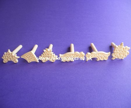 Lace embossing stamps details