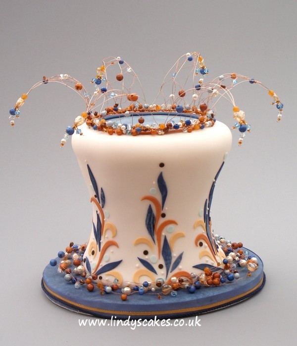 Flame shaped cutters used to help decorate this unusual winter landscape inspired cake by Lindy Smith