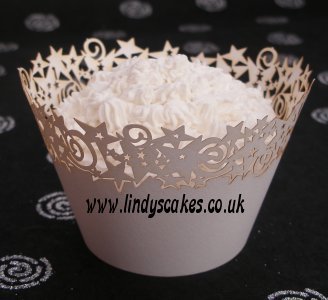 Stars (White) Cupcake Wrappers SKU181872116