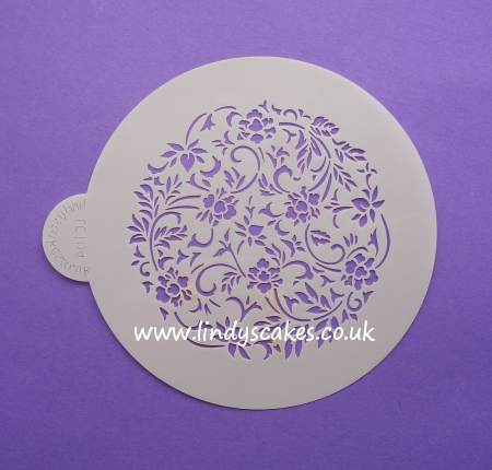 Chinese Floral Circle Stencil - Lindy's (LC104) SKU18003