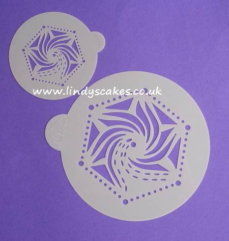 Hexagon Stencil Set (LC109) Lindy's Cakes SKU18041