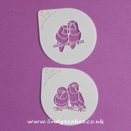 Lovebird Cupcake and Cookie Stencil Set - Lindy's (LC214) SKU180402