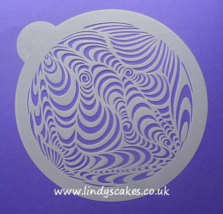Retro Circle Stencil (LC107) - Lindy's SKU18010