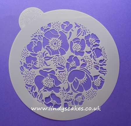 Roses - Species Rose Circle Stencil (LC105) Lindy's SKU18008