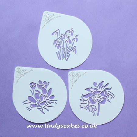 Spring Garden Flowers Stencil Set - Lindy's (LC218) SKU1894657231
