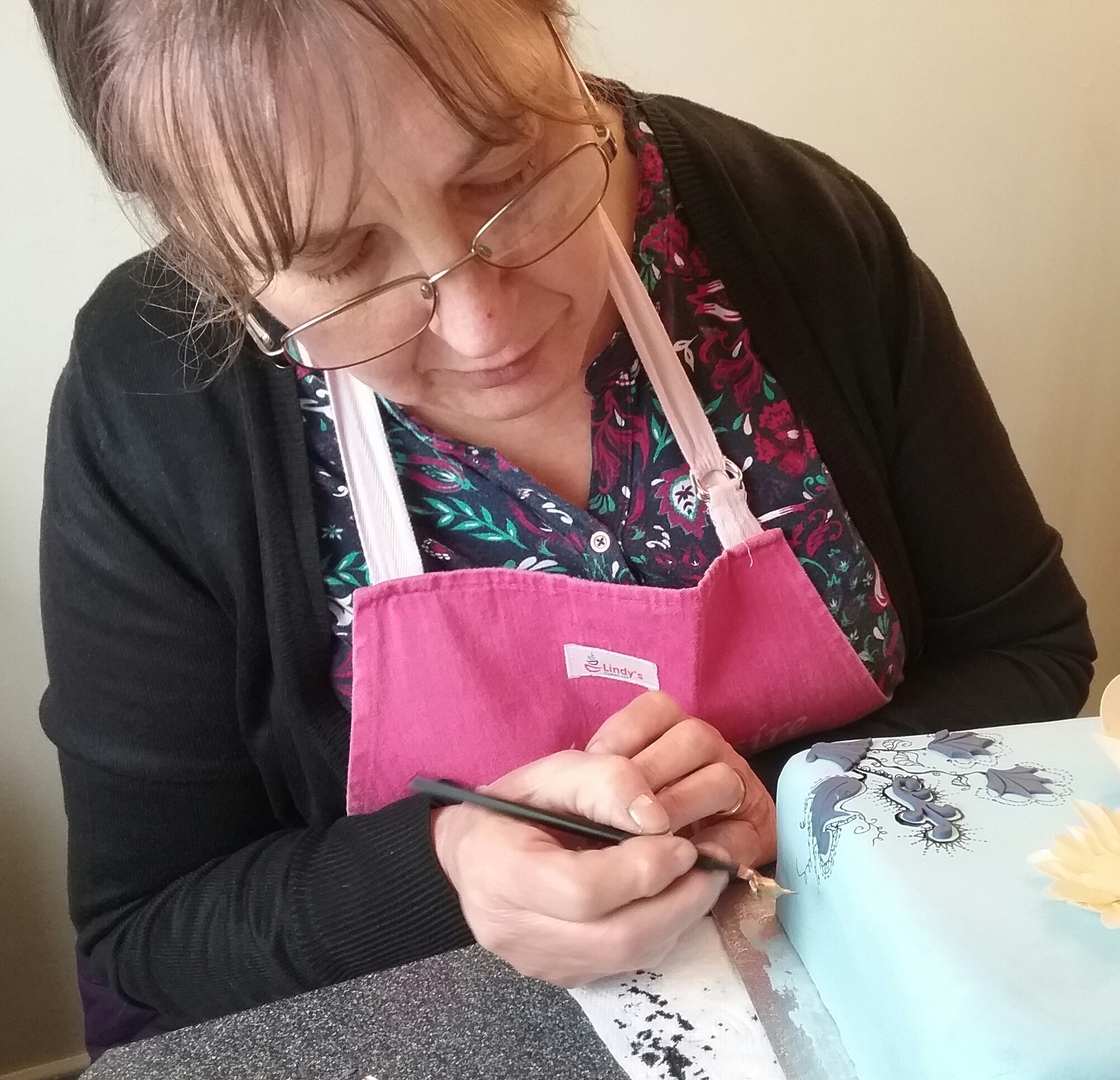 Kate enjoying the treat of a 1-2-1 class with Lindy Smith