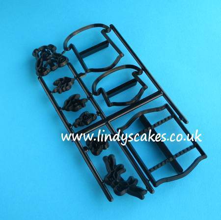 Cradle Cutter and Embossing Set (Make a cradle) (Patchwork Cutters) SKU17668
