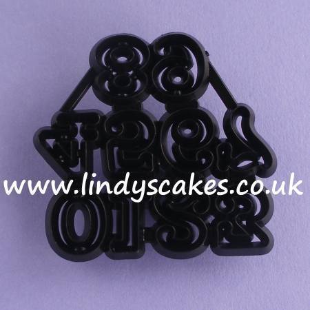 Numerals Cutter and Embossing Set - Small (Patchwork Cutters) SKU18836