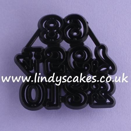 Numerals Cutter and Embossing Set - Small (Patchwork Cutters) Numerals Cutter and Embossing Set - Small (Patchwork Cutters)