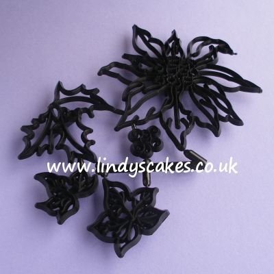 Poinsettia, Holly and Ivy Cutter and Embossing Set (Patchwork Cutters) SKU176621