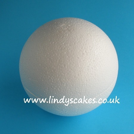 15cm (6in) Ball Shaped Polystyrene Cake Dummy SKU17796