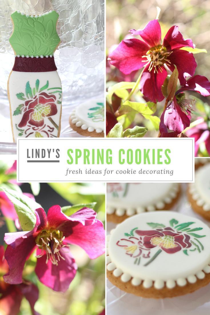 Hellebore inspiration and on decorated cookies