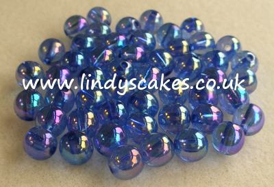 Blue Iridescent Beads (8mm) SKU17624
