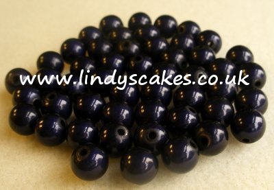 Blue - Navy Miracle Beads (8mm) SKU176221312