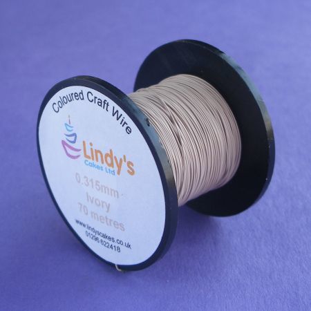 Ivory Coloured Copper Craft Wire (0.315mm) SKU1766417211111