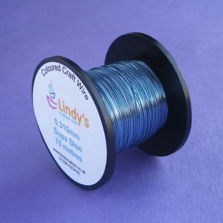 Blue (Supa) Coloured Copper Craft Wire (0.315mm) SKU1766417211111111