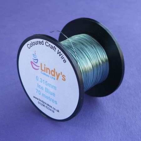 Blue - Ice Blue Coloured Copper Craft Wire (0.315mm) SKU1766417211111111111
