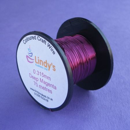 Purple - Magenta Coloured Copper Craft Wire (0.315mm) SKU176641721111111111111