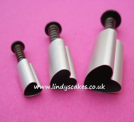 Heart Plunger Cutters - Set of 3 (PME) SKU18048