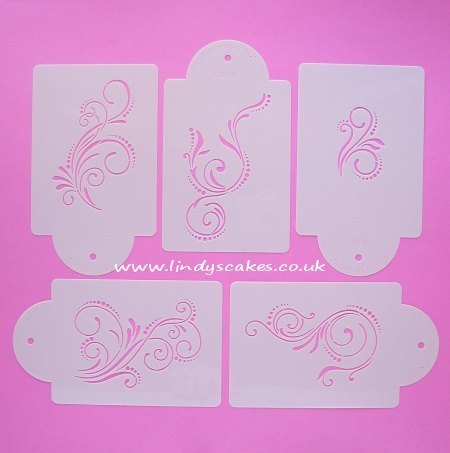 Scroll Stencil Set (C480) SKU17836