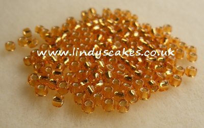 Gold Japanese Silver Lined Rocailles SKU1767813