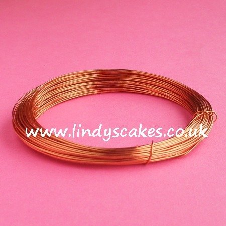 Gold - Warm Gold Coloured Craft Wire (0.5mm) SKU182561