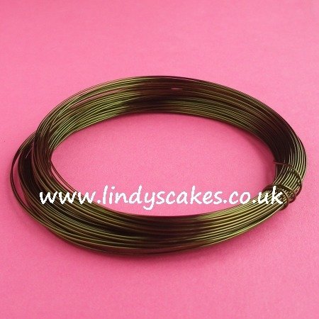 Green - Leaf Green Coloured Craft Wire (0.5mm) SKU182561111111111111111113