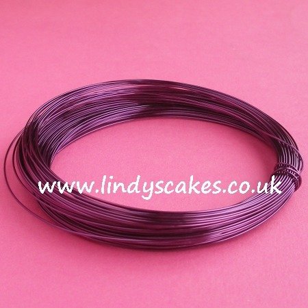 Purple - Dark Purple Coloured Craft Wire (0.5mm) SKU18256111112147483648