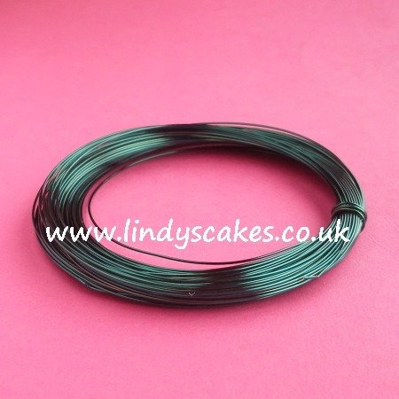 Green - Bottle Green Coloured Craft Wire (0.5mm) SKU2147483650