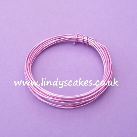 Pink - Rose Pink Aluminium Wire (1.5mm weight / 3m long) SKU1828811111