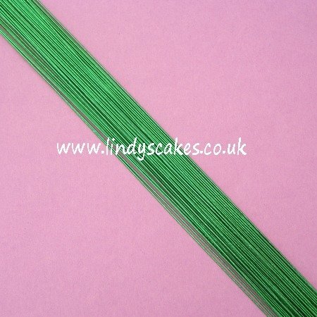 Green - Metallic Green Floristry Wire (24g) SKU1832211211