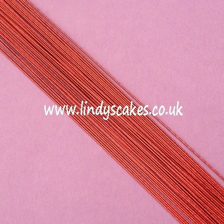 Purple - Metallic Burgundy Floristry Wire (24g) SKU18322112111
