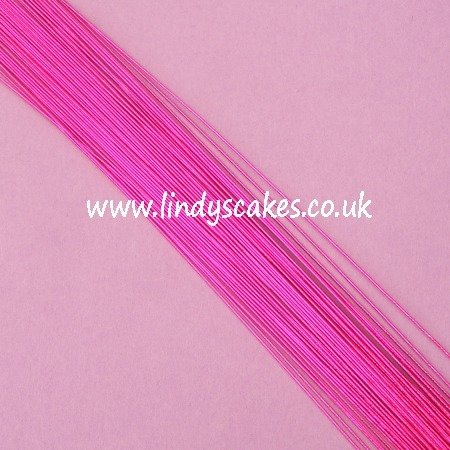 Pink- Metallic Fuchsia Pink Floristry Wire (24g) SKU18322112111113111
