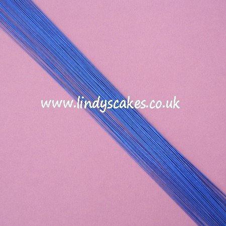 Blue - Metallic Blue Floristry Wire (24g) SKU1832211211111333
