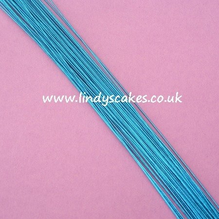 Blue - Kingfisher Blue Floristry Wire (24g) SKU1832211211111334
