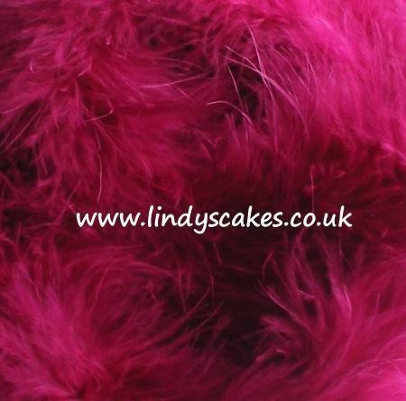Pink - Cerise Marabou Feather Trimmings (2m) SKU182041